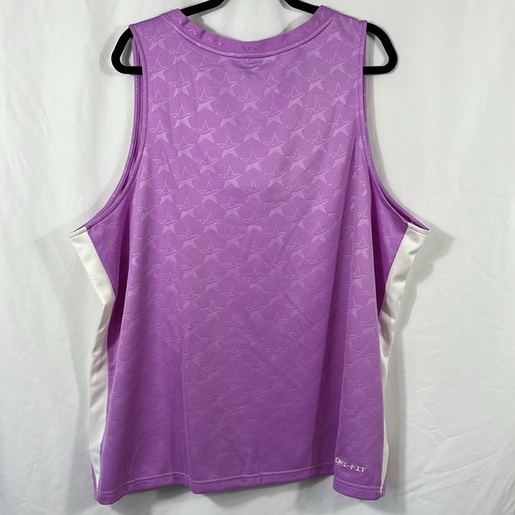 Nike Dri-Fit Purple & White Basketball Jersey Tank Top | Size 3XL - Picture 5 of 13